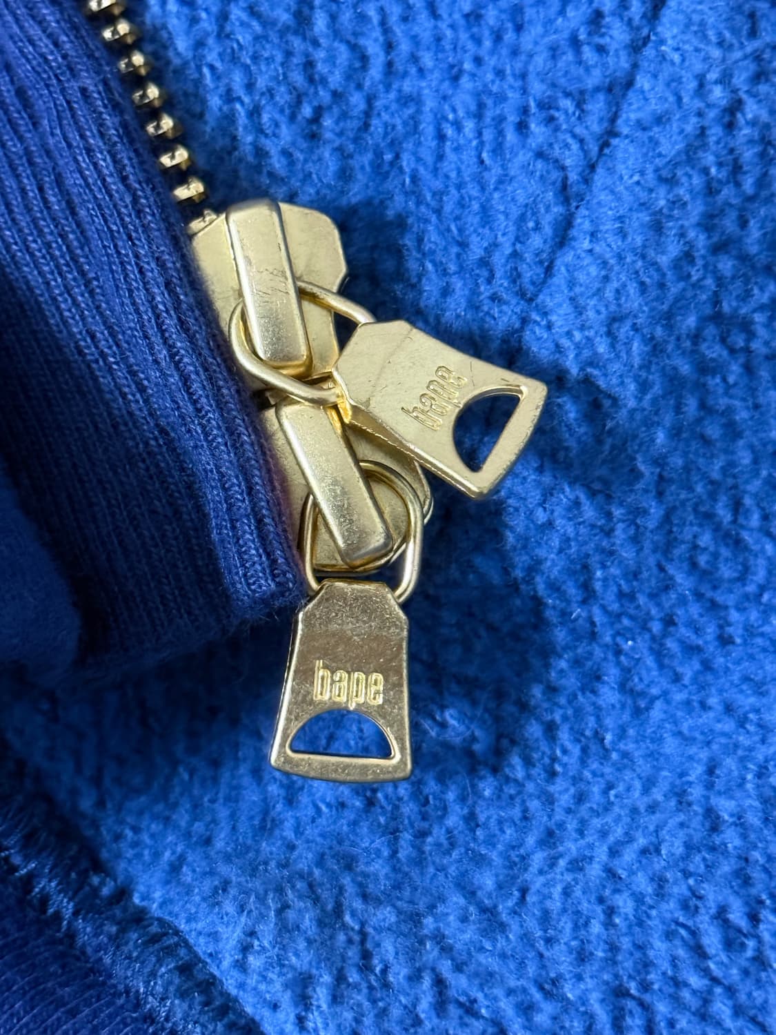 베이프 더블샤크 금장 후드집업M 상품이미지5