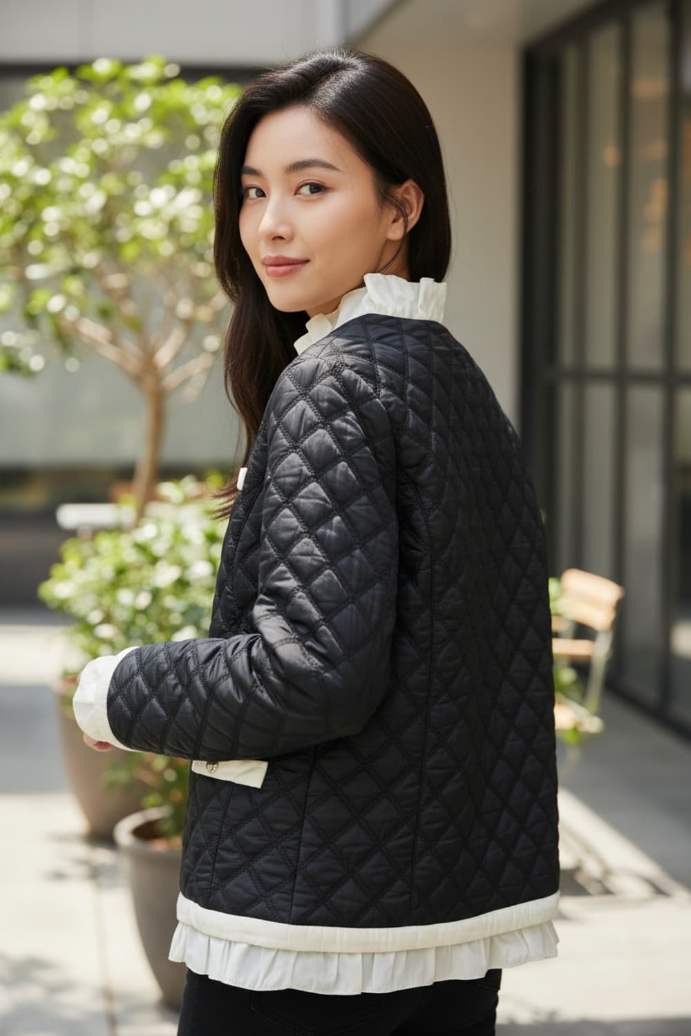 블랙퀼팅자켓 상품이미지2