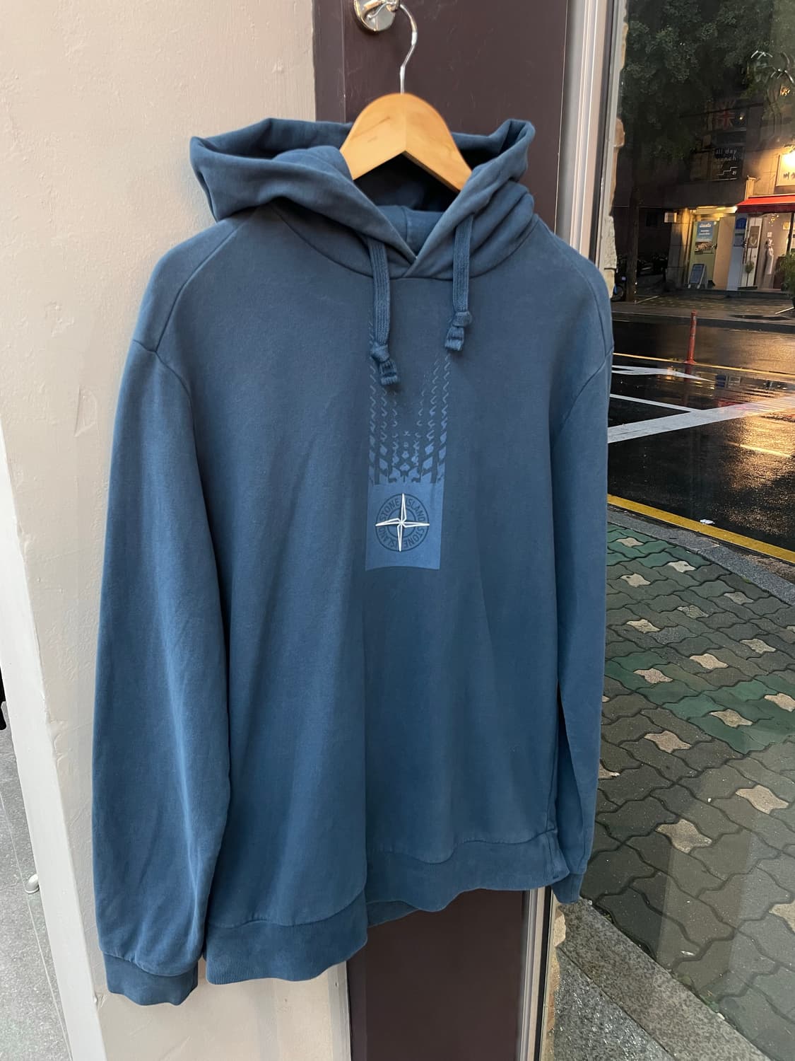 XL/ 스톤아일랜드 나침반로고 후드티 상품이미지1