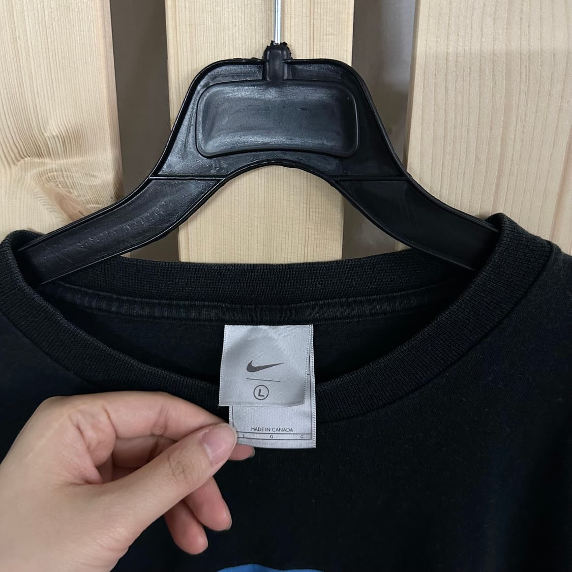 (L) 나이키 올드스쿨 농구 블랙 반팔 티셔츠 상품이미지5