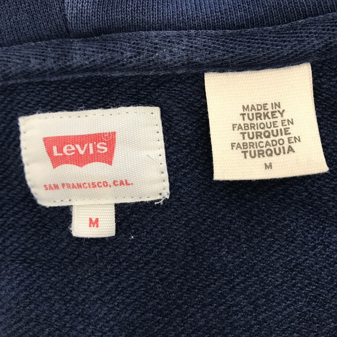 리바이스 LEVIS 레터링 로고 후드집업 [M] 상품이미지4