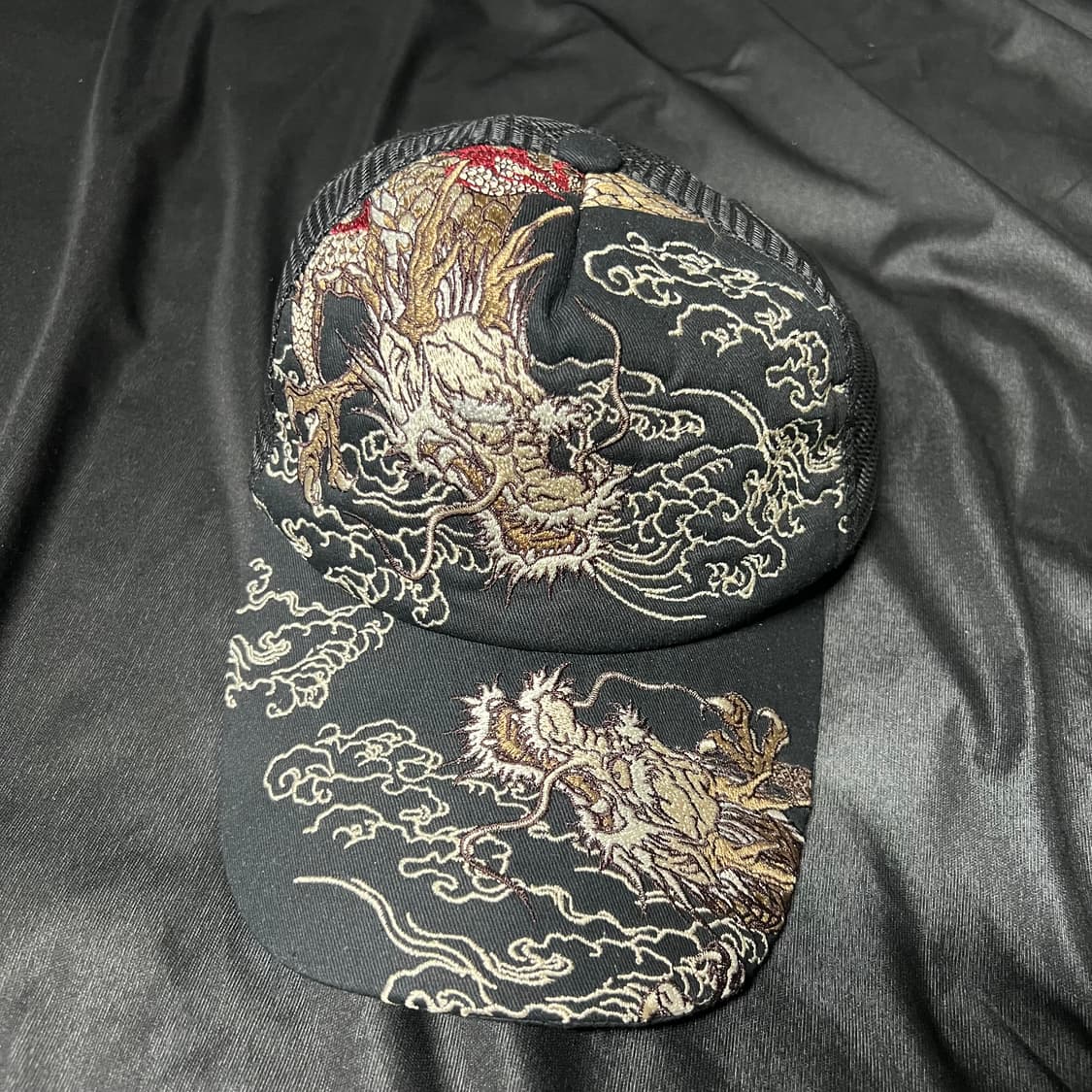 카라쿠리 용 자수 메쉬캡 상품이미지2
