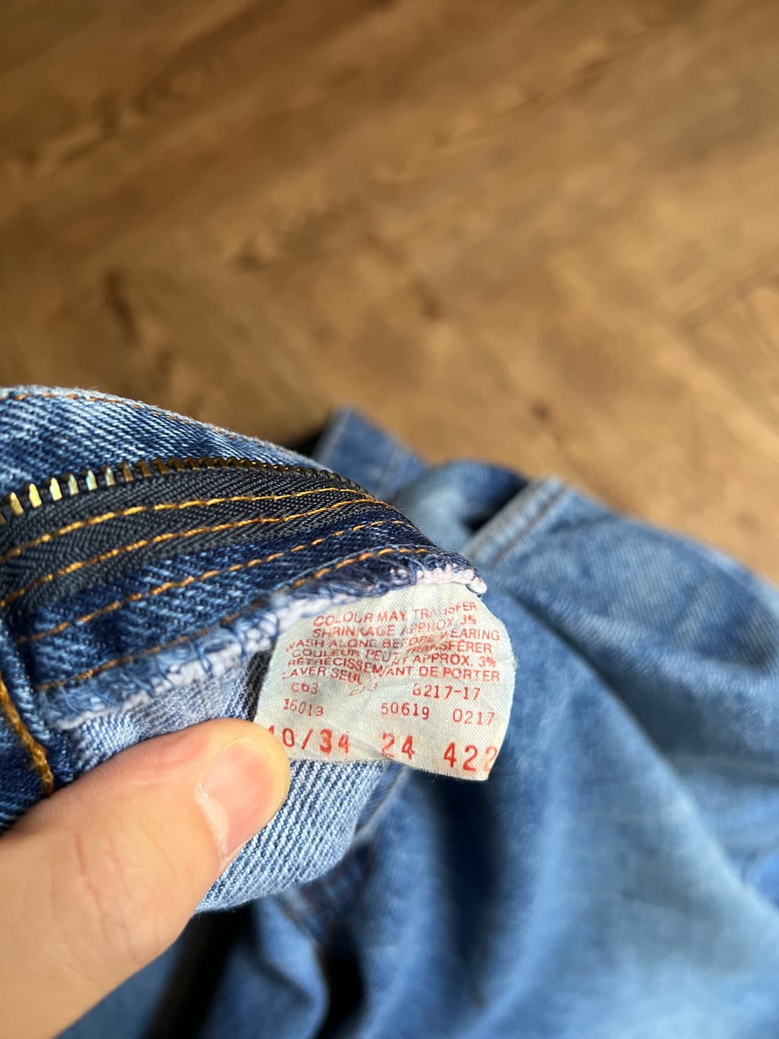 [40]리바이스 오렌지탭 619 더티 워싱 데님 팬츠 상품이미지8