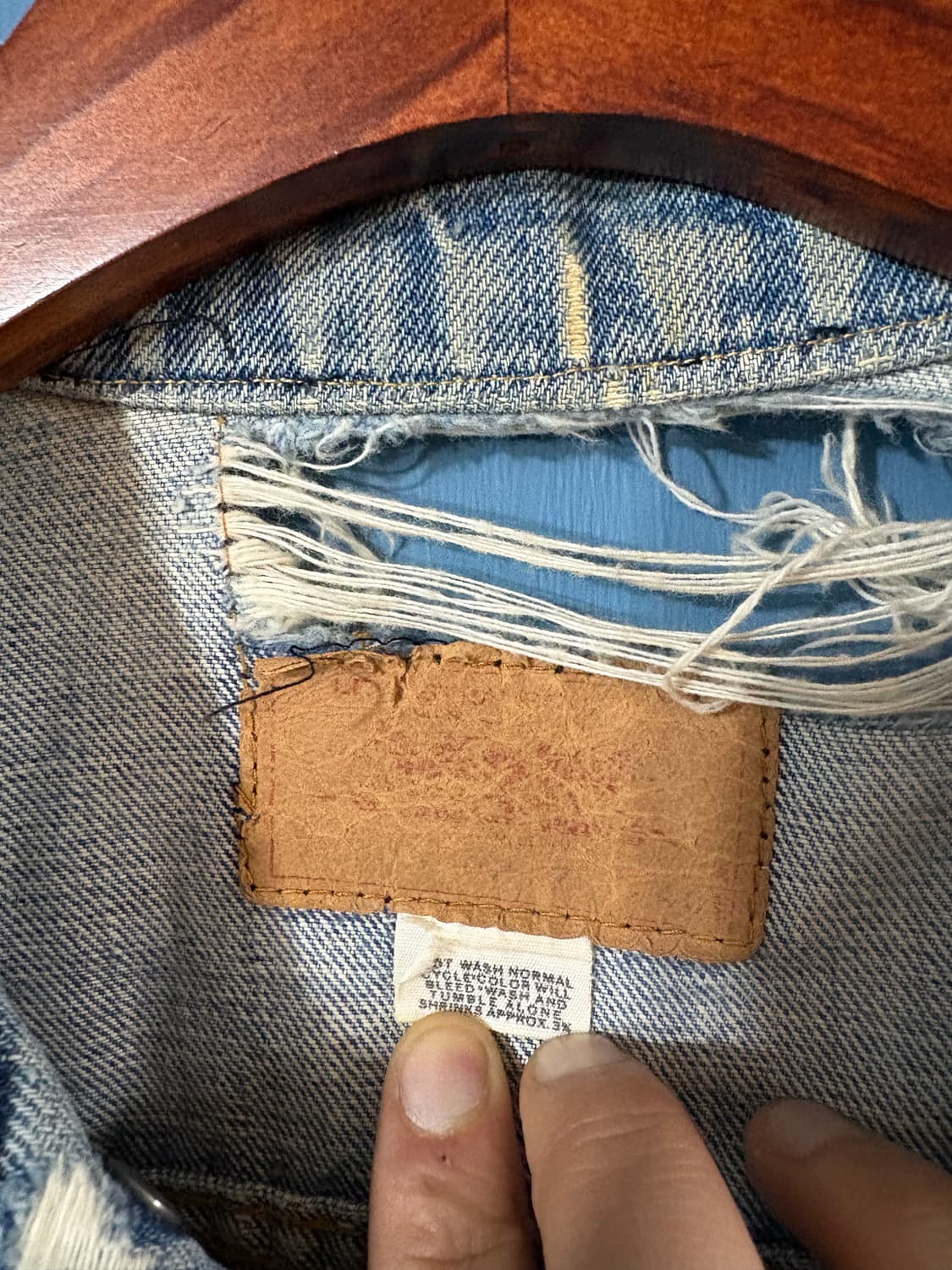 70-80‘s USA Levis 70505  denim jacket.  상품이미지5