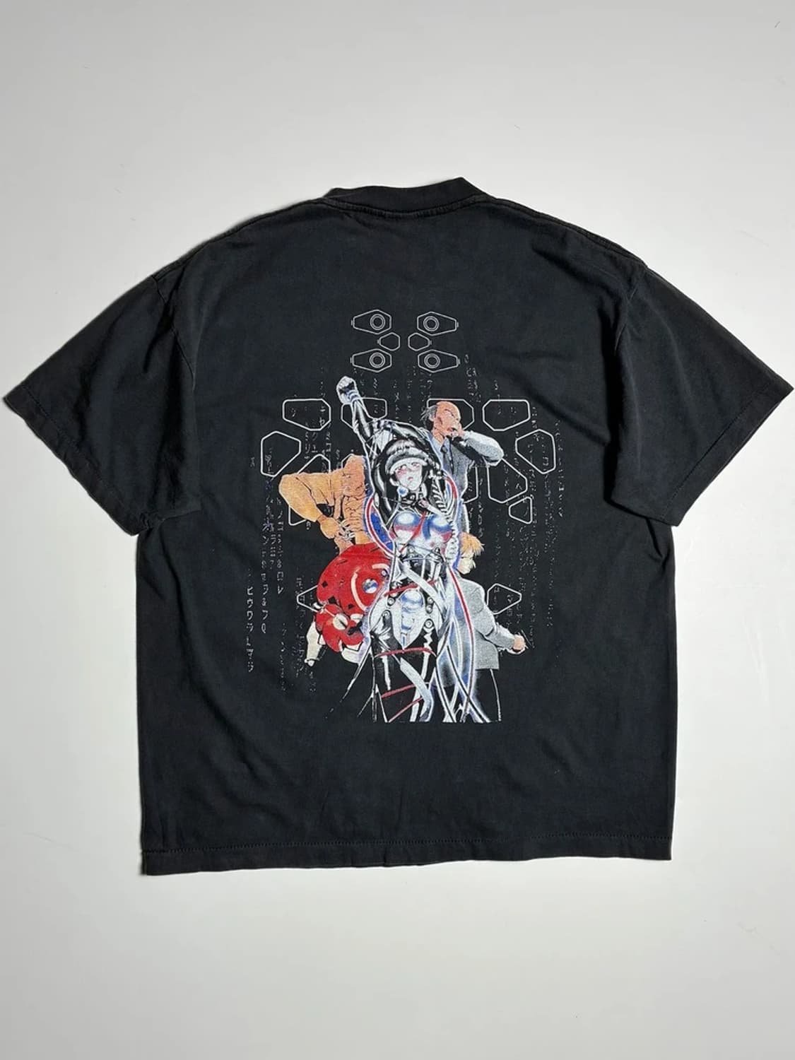 Selected USA 공각기동대 그래픽 코튼 반팔 티셔츠 R1397 상품이미지4