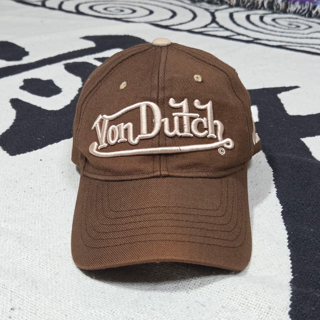 본더치 Y2K 핑크 브라운 볼캡 상품이미지1