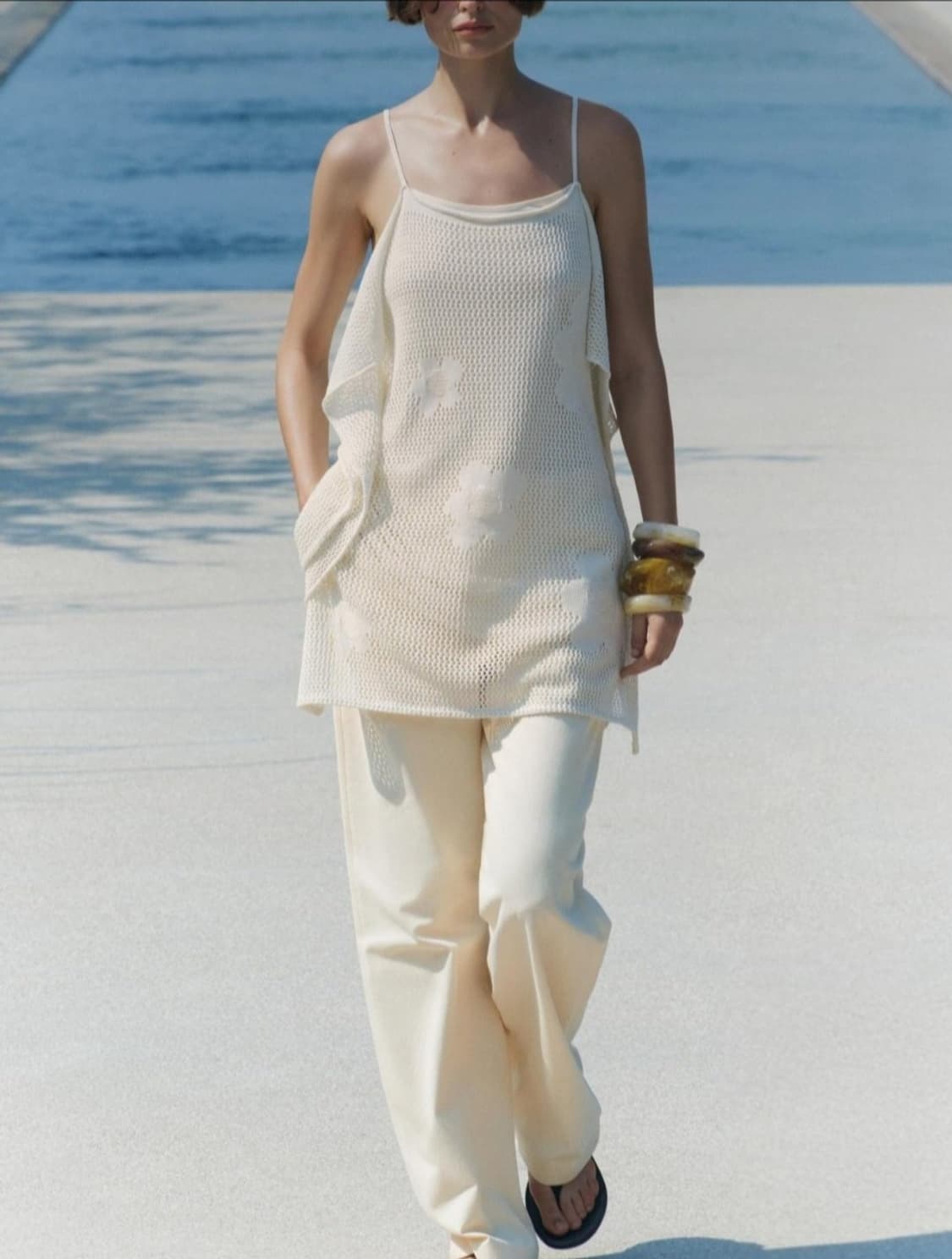 자라 미니원피스 M  에쿠루색상   택달린 새제품 구입가55000 상품이미지5