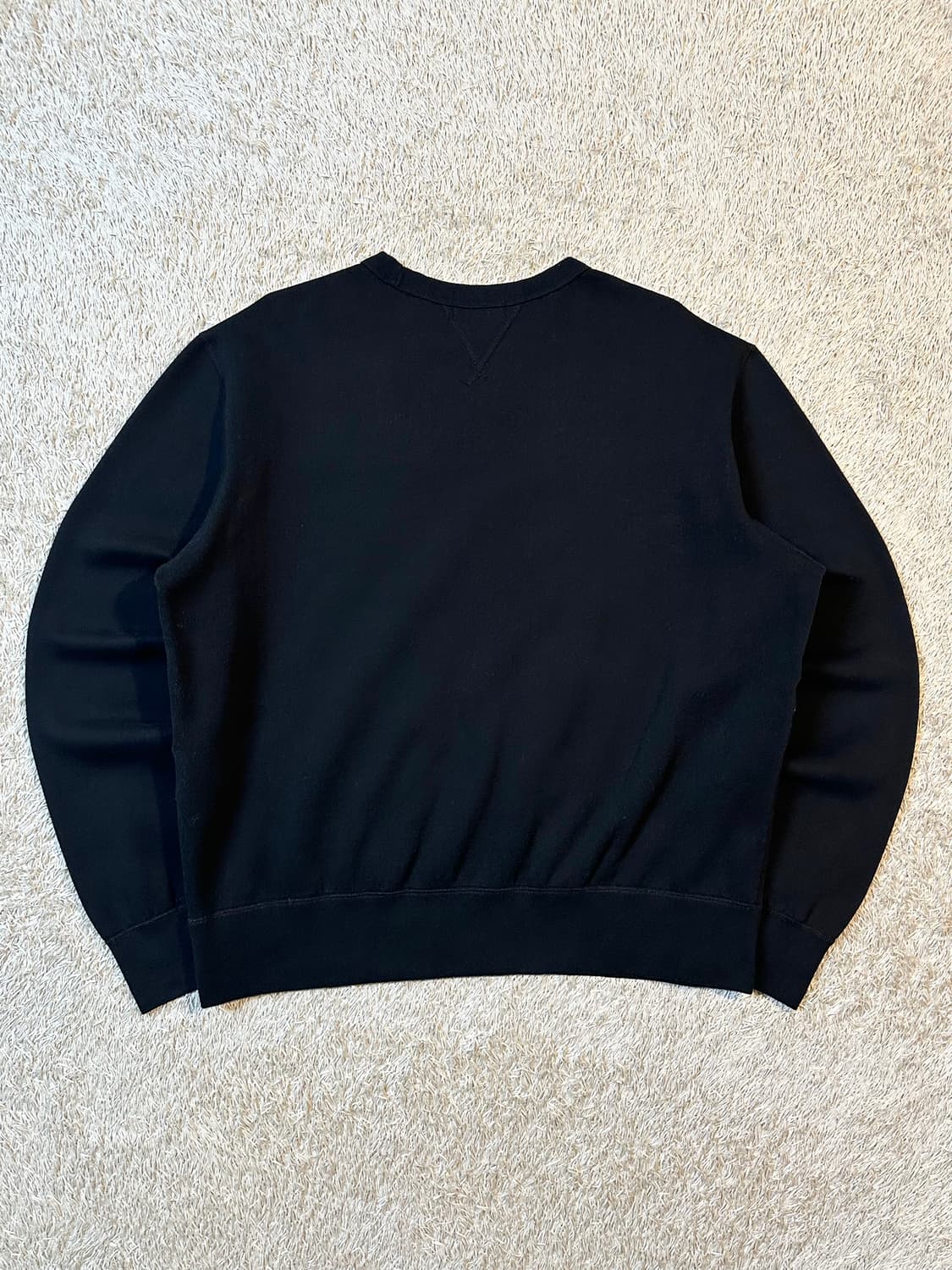 폴로 랄프로렌 신형 QR 레드포니 플리스 맨투맨 블랙 상품이미지3