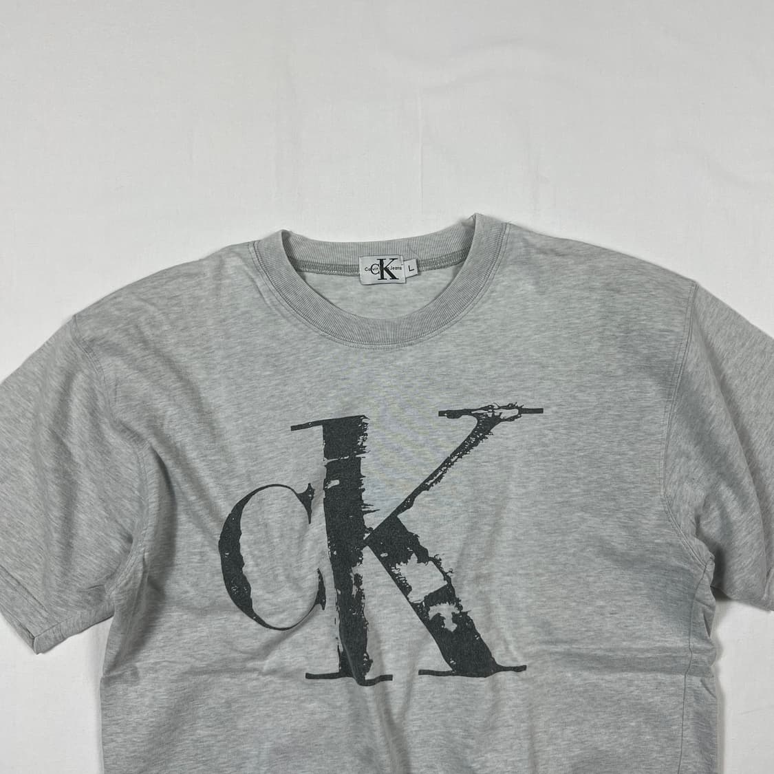 90‘s 캘빈클라인 calvin klein ck 바코드 반팔티 상품이미지2