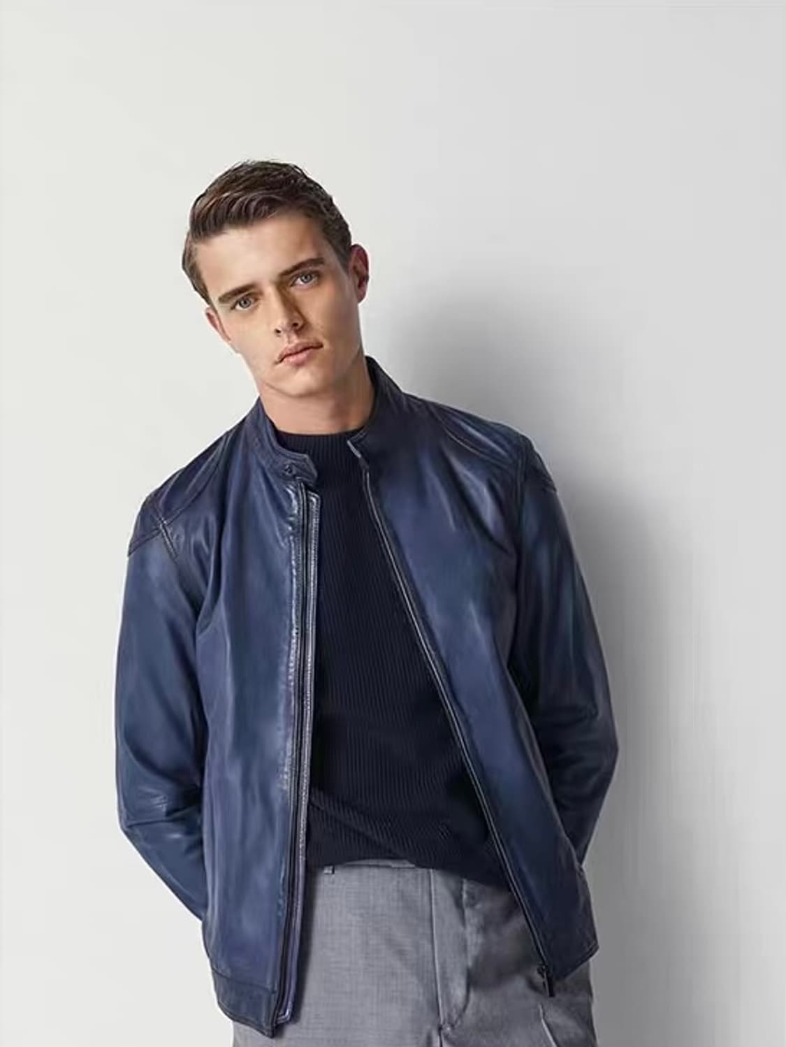 마시모두띠 램스킨 나파레더 자켓 상품이미지1