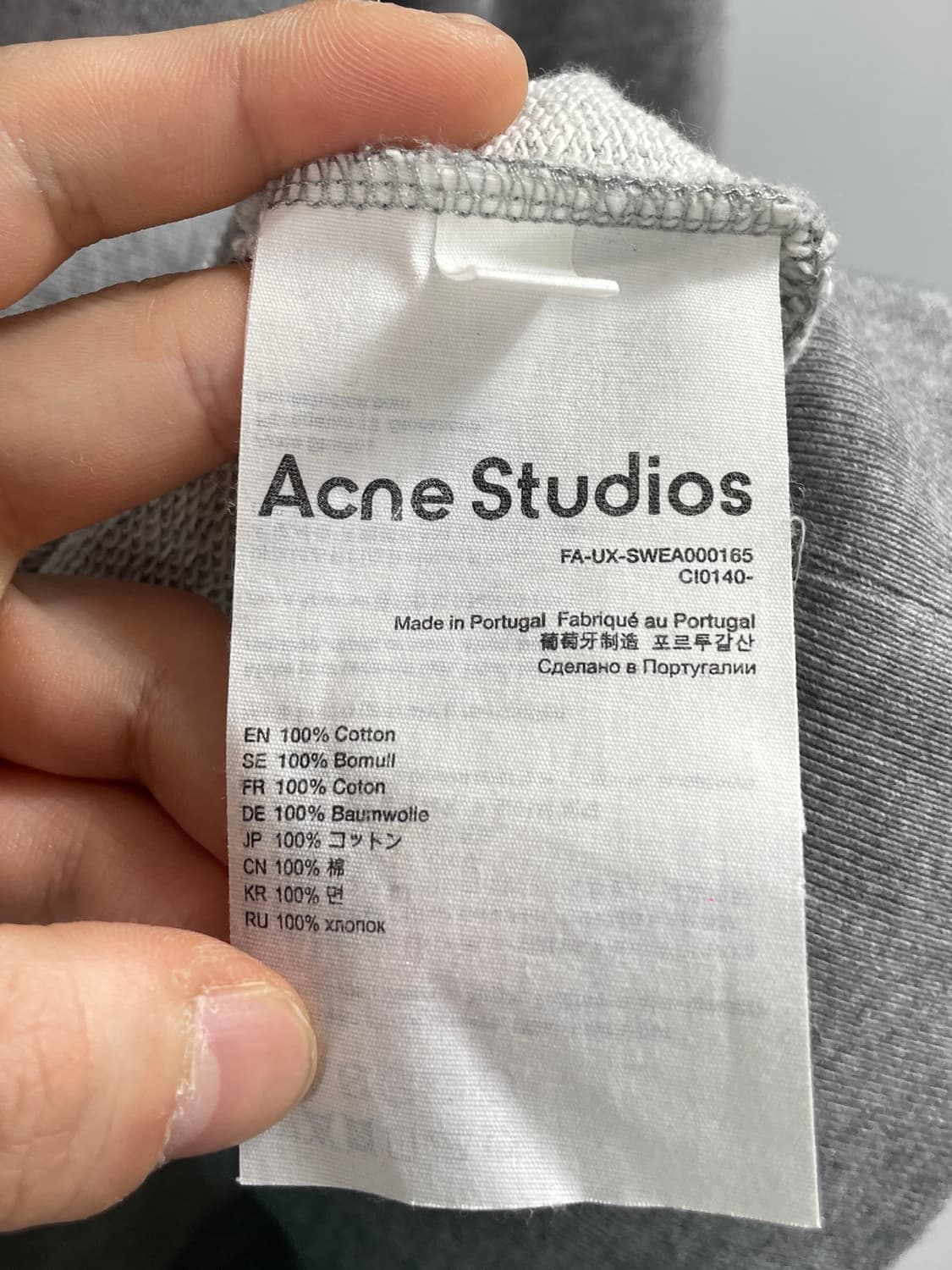 아크네 스튜디오 포바 라운드 맨투맨 (on.561) 상품이미지6