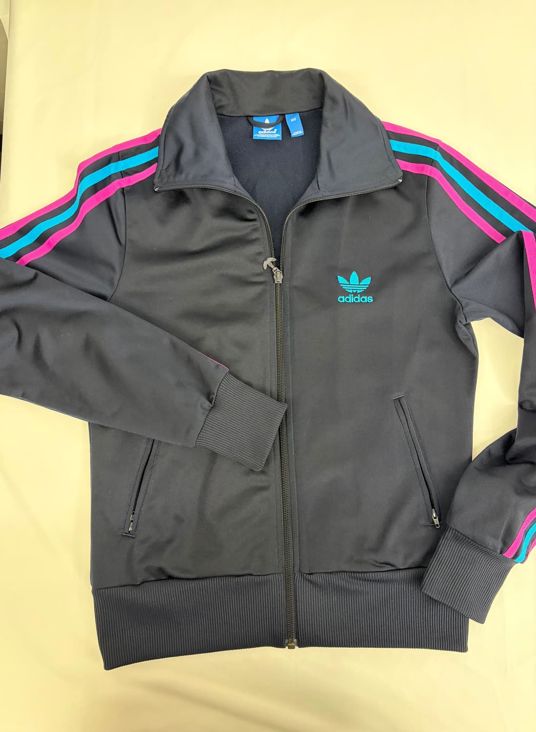 [100] 아디다스 삼선 트랙탑 져지 네이비/핑크/블루 상품이미지1