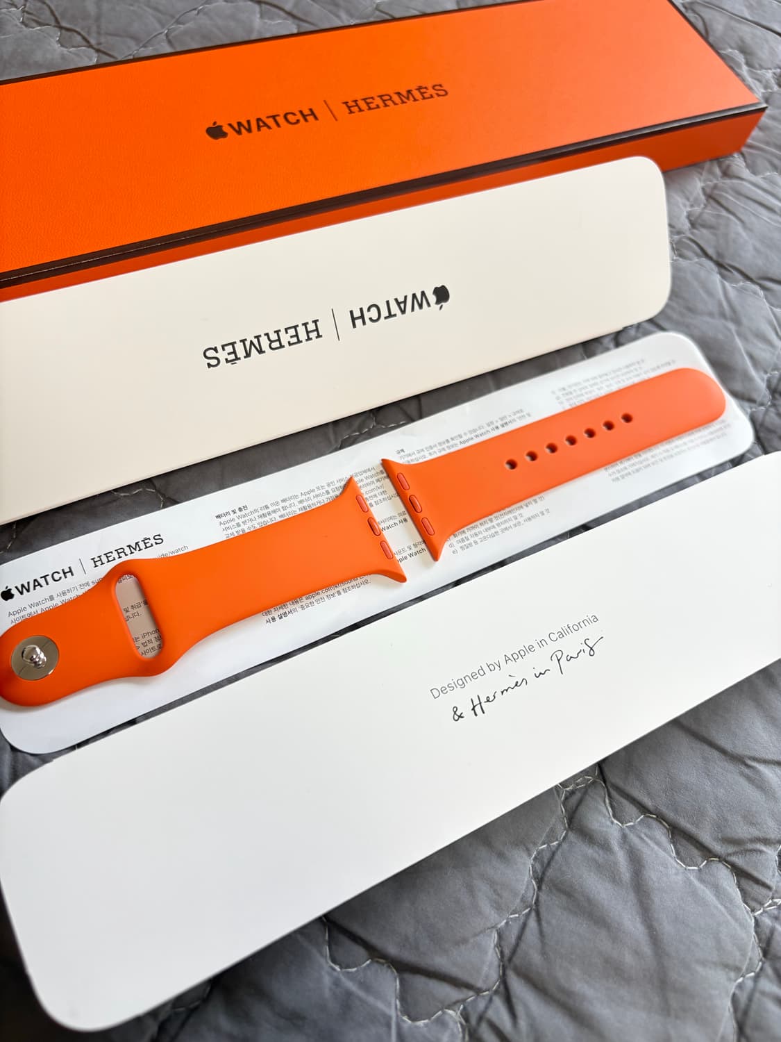 애플워치 에르메스 오랑쥬 스포츠 스트랩 상품이미지1