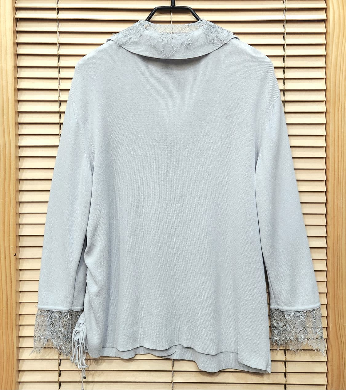 에스까다 레이스믹스 니트블라우스 상품이미지4