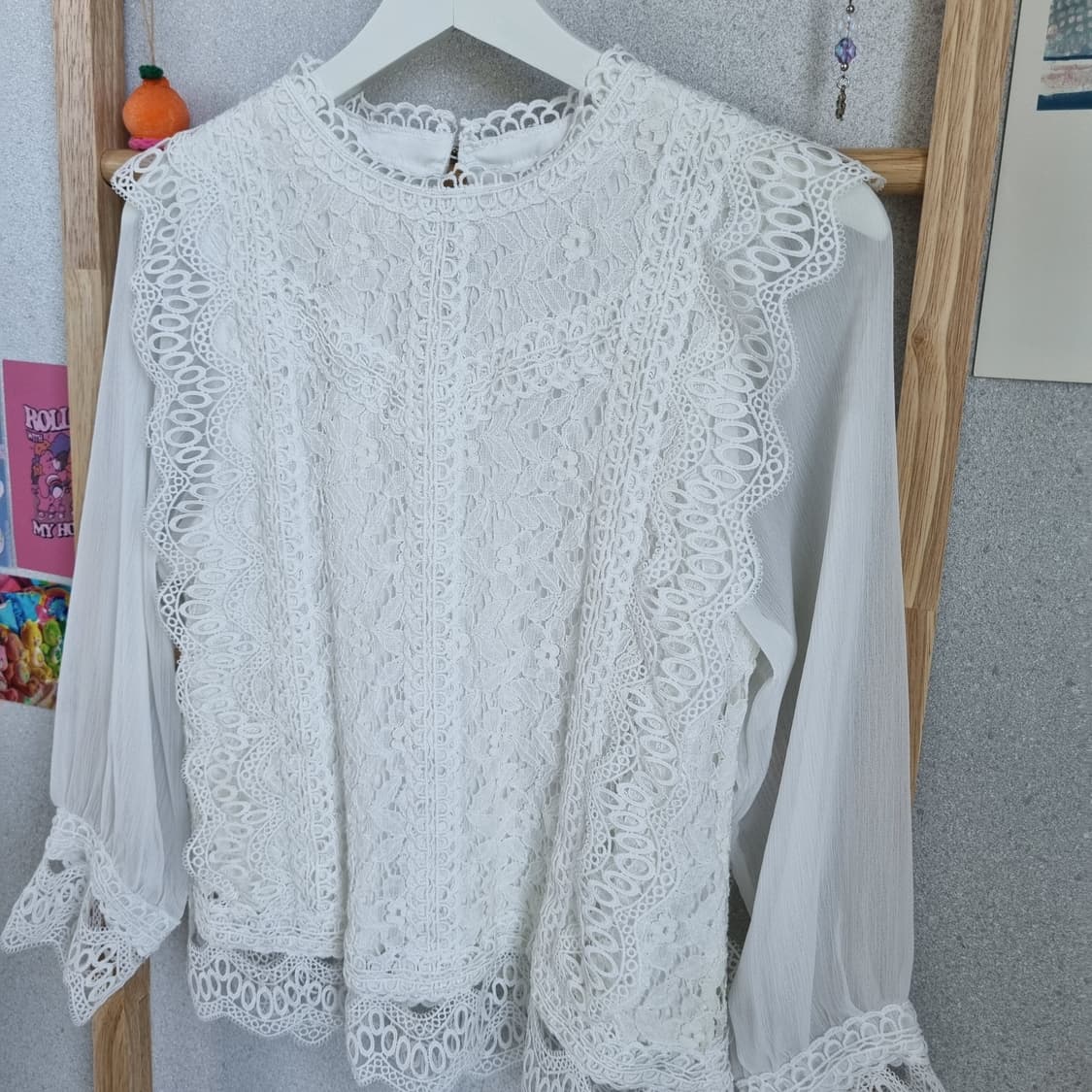 JPN Antique Lace Garden Blouse 상품이미지4