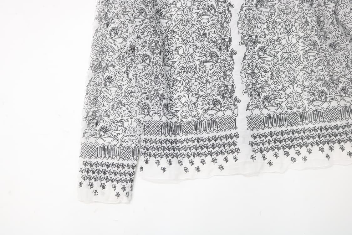 세시오셀라 빈티지 에스닉 페이즐리 쉬폰 블라우스 (M) 상품이미지8