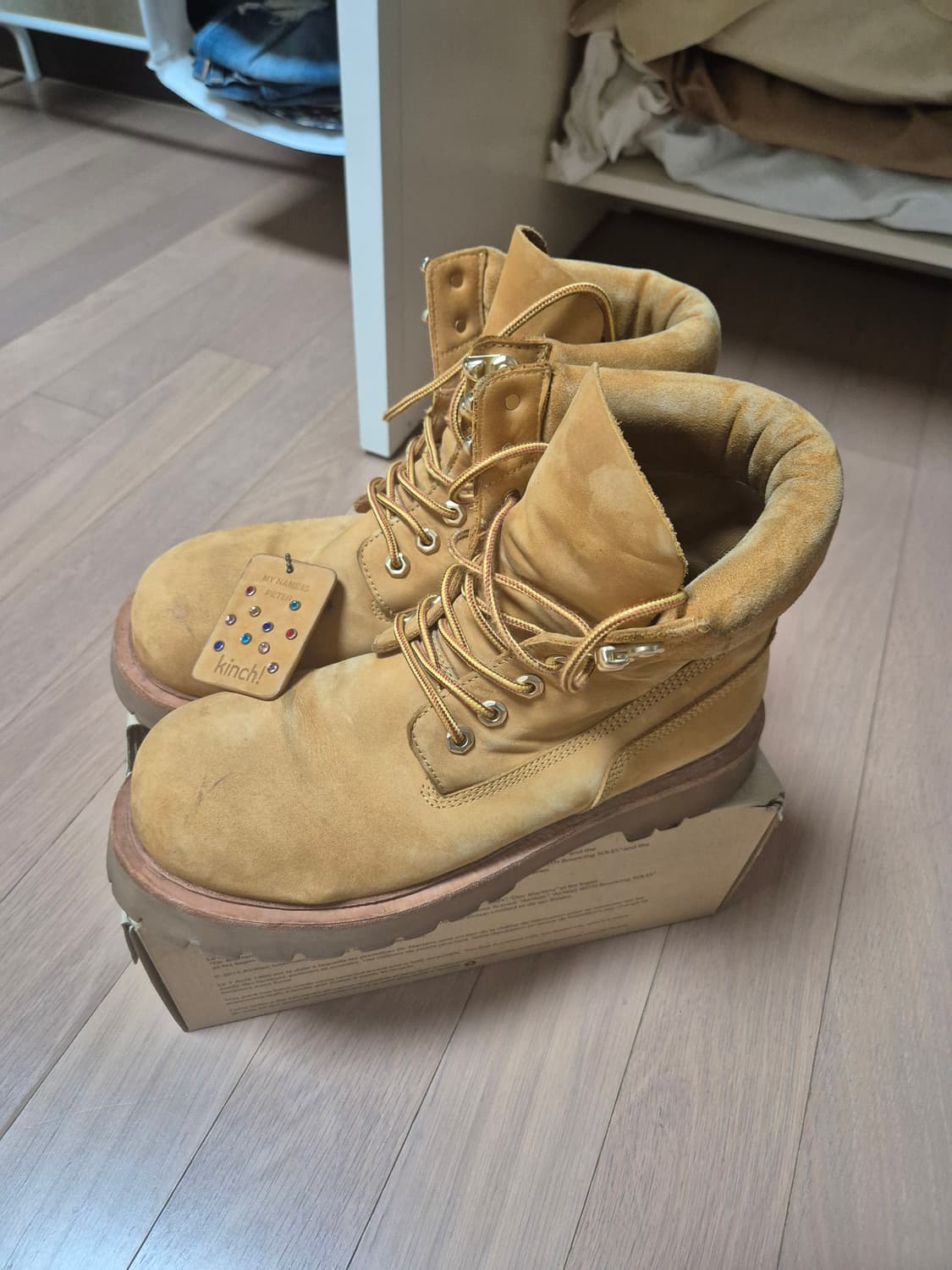 (급처)킨치 마이네임이즈피터 부츠 290사이즈 판매합니다! 상품이미지1