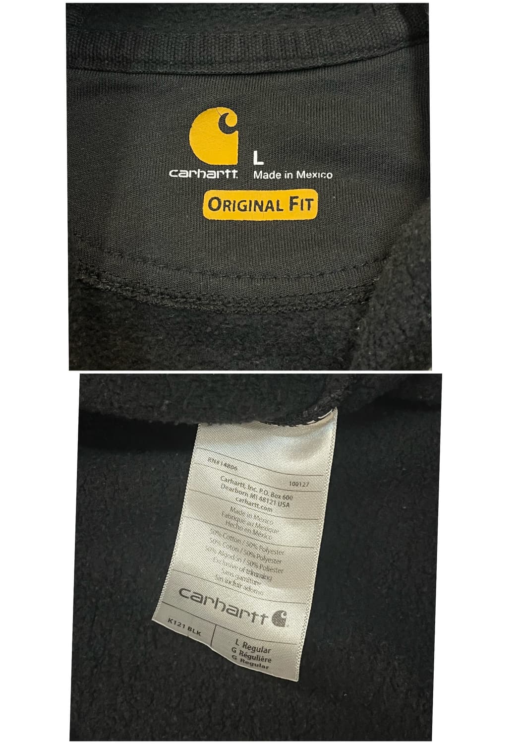 칼하트 후드티 블랙 L #csz2095  상품이미지4