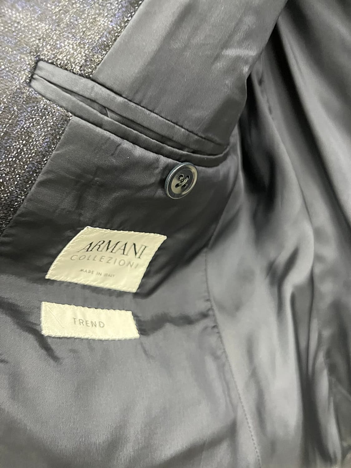 95) 알마니꼴레지오니 이태리 체크자켓  상품이미지7