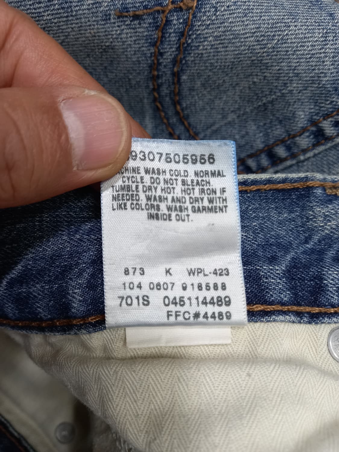 32 07's 리바이스511 Mexico 워싱 슬림일자진 32-266 상품이미지10