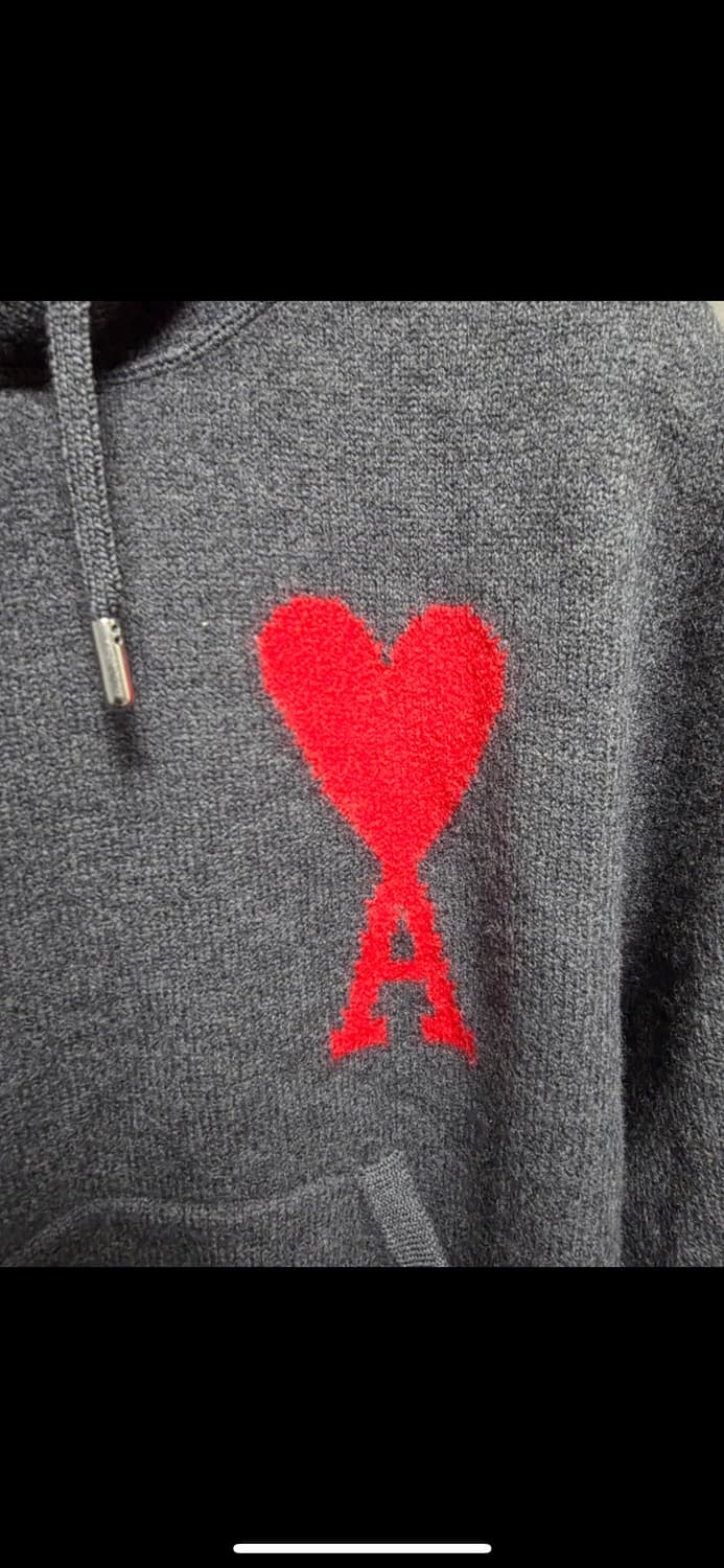 아미 빅하트 울 후드 니트 상품이미지3