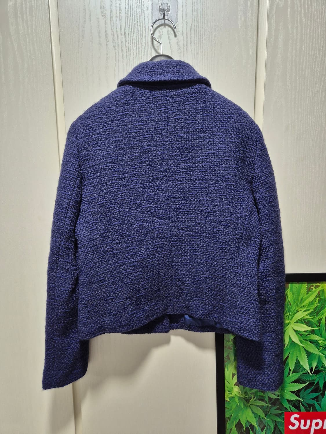 준코시마다 네이비 부클트위드 자켓 상품이미지2