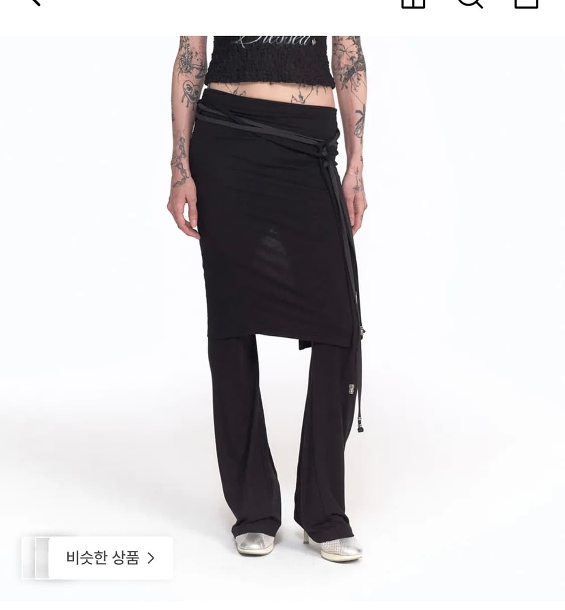 2000archives layered skirt-pants 치마 바지 상품이미지1