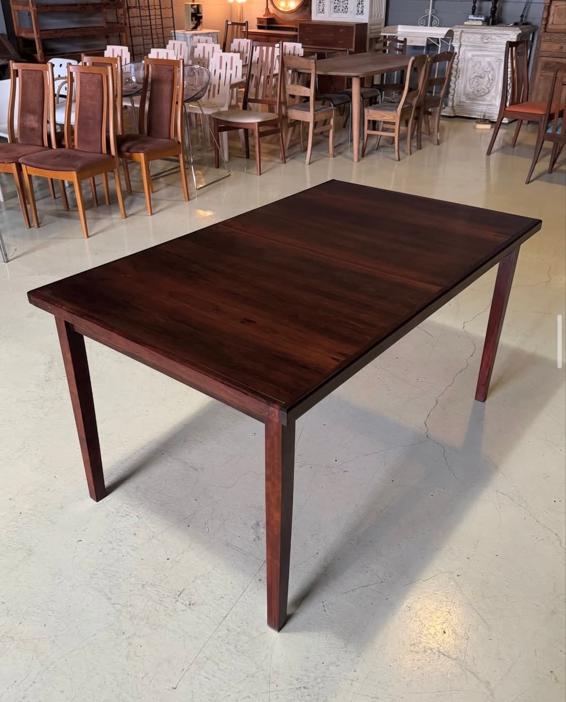 빈티지가구 60s 로즈우드 사각 다이닝 테이블 상품이미지1