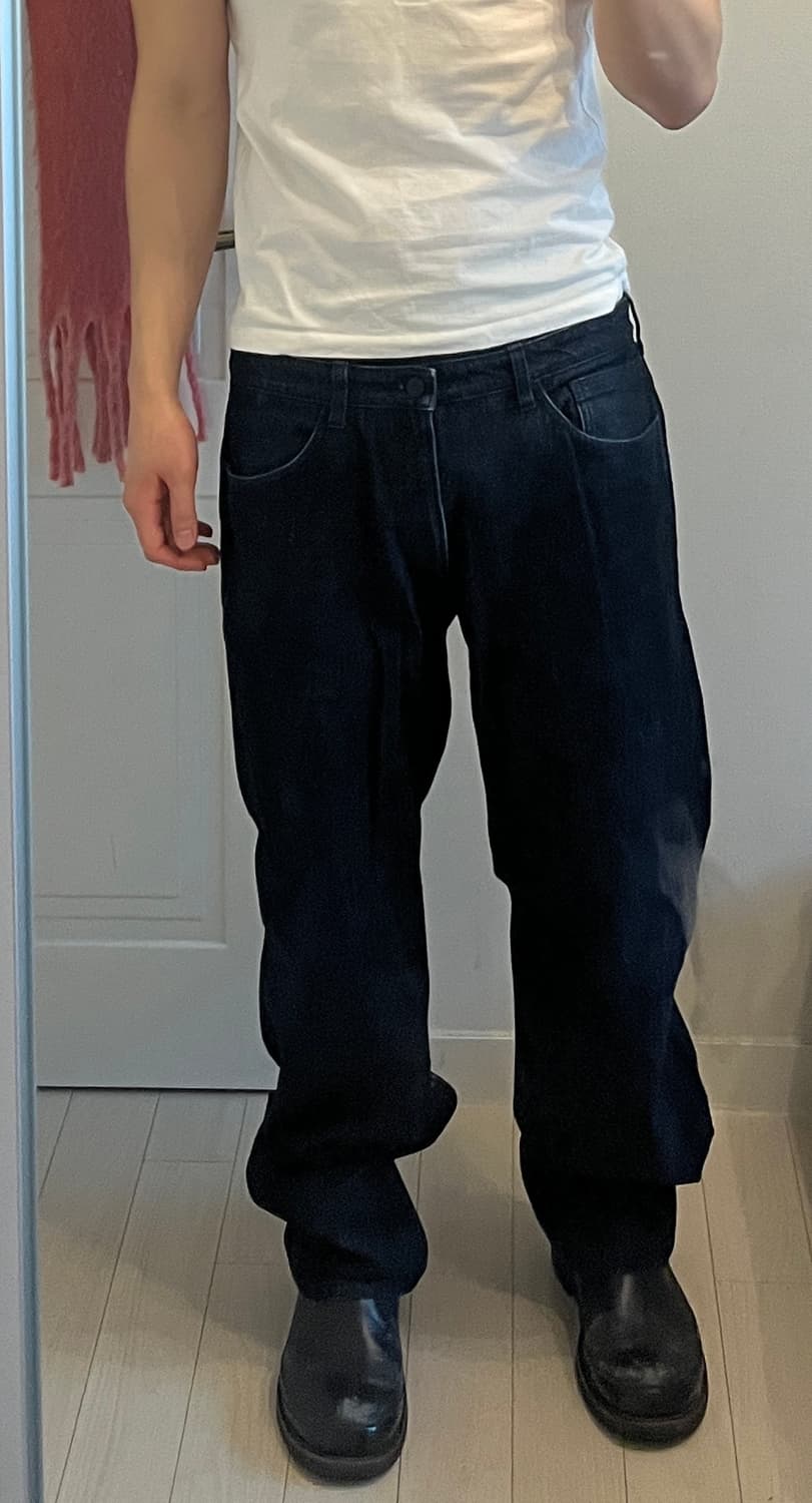 이세이 미야케 인디고 블랙 그라디엔트 데님진 상품이미지6