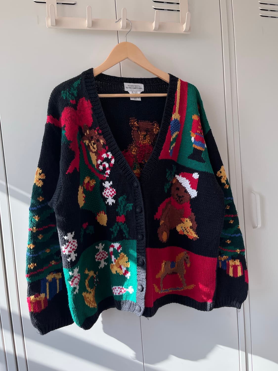 For the eagles eye 크리스마스 곰인형 니트 가디건  상품이미지3