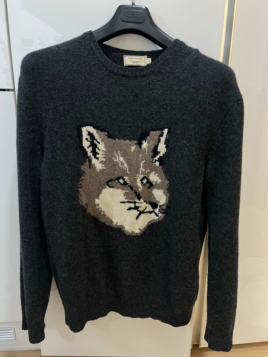 메종키츠네 빅폭스니트 L 상품이미지1