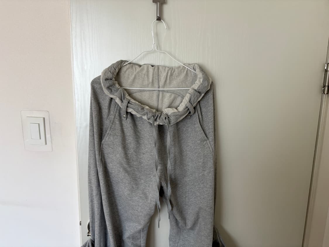 오픈yy ROLLED WAIST SWEAT CARGO PANTS, GRA 상품이미지3