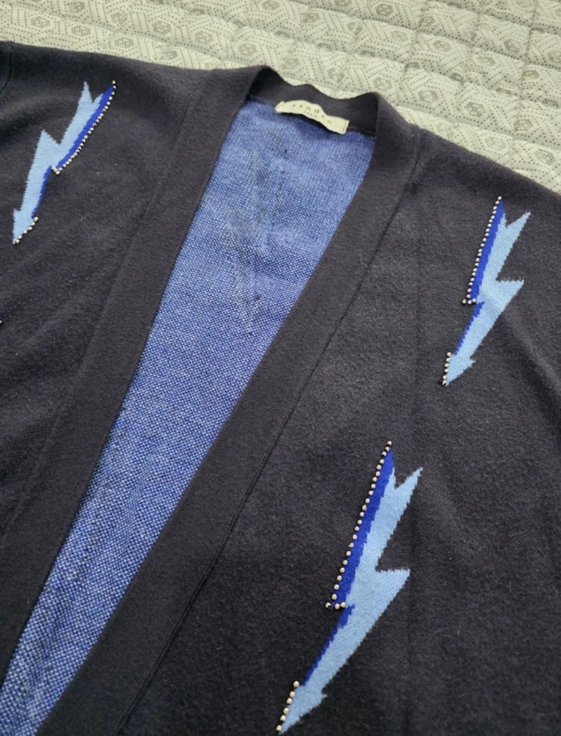 한섬 산드로 SANDRO 가디건 네이비 ~FREE 상품이미지5