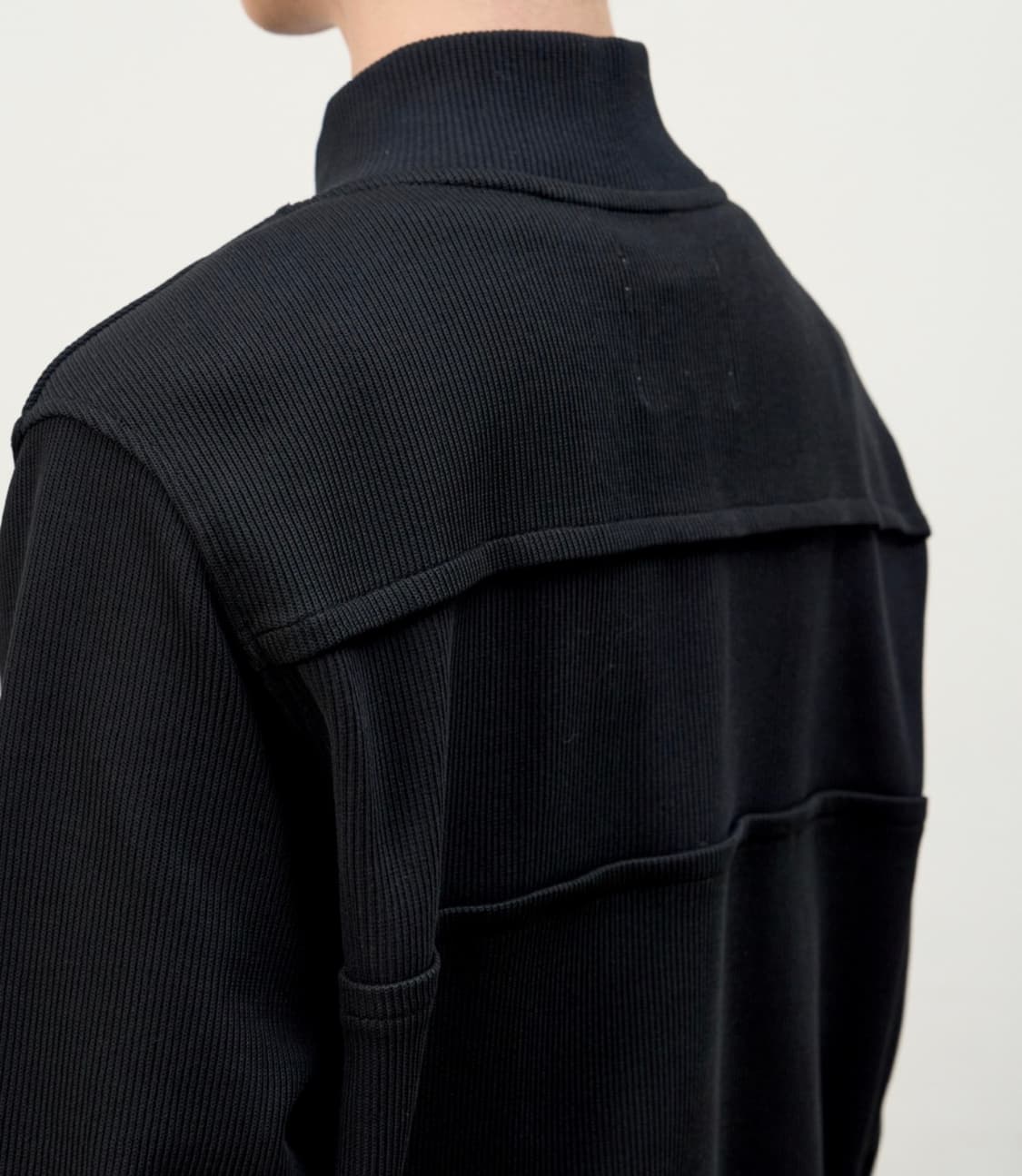 etce pannel 니트 집업 블랙 L사이즈 상품이미지4