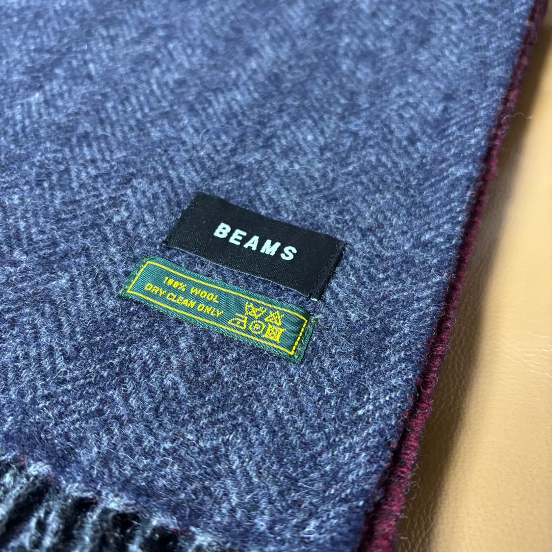 Beams 빔즈 하운드투스 그레이 머플러 목도리 (Gray) 상품이미지2