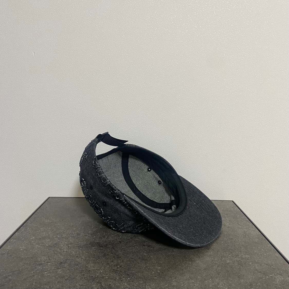 (OS) 슈프림 박스로고 캠프캡 모자 데님 블랙 상품이미지7