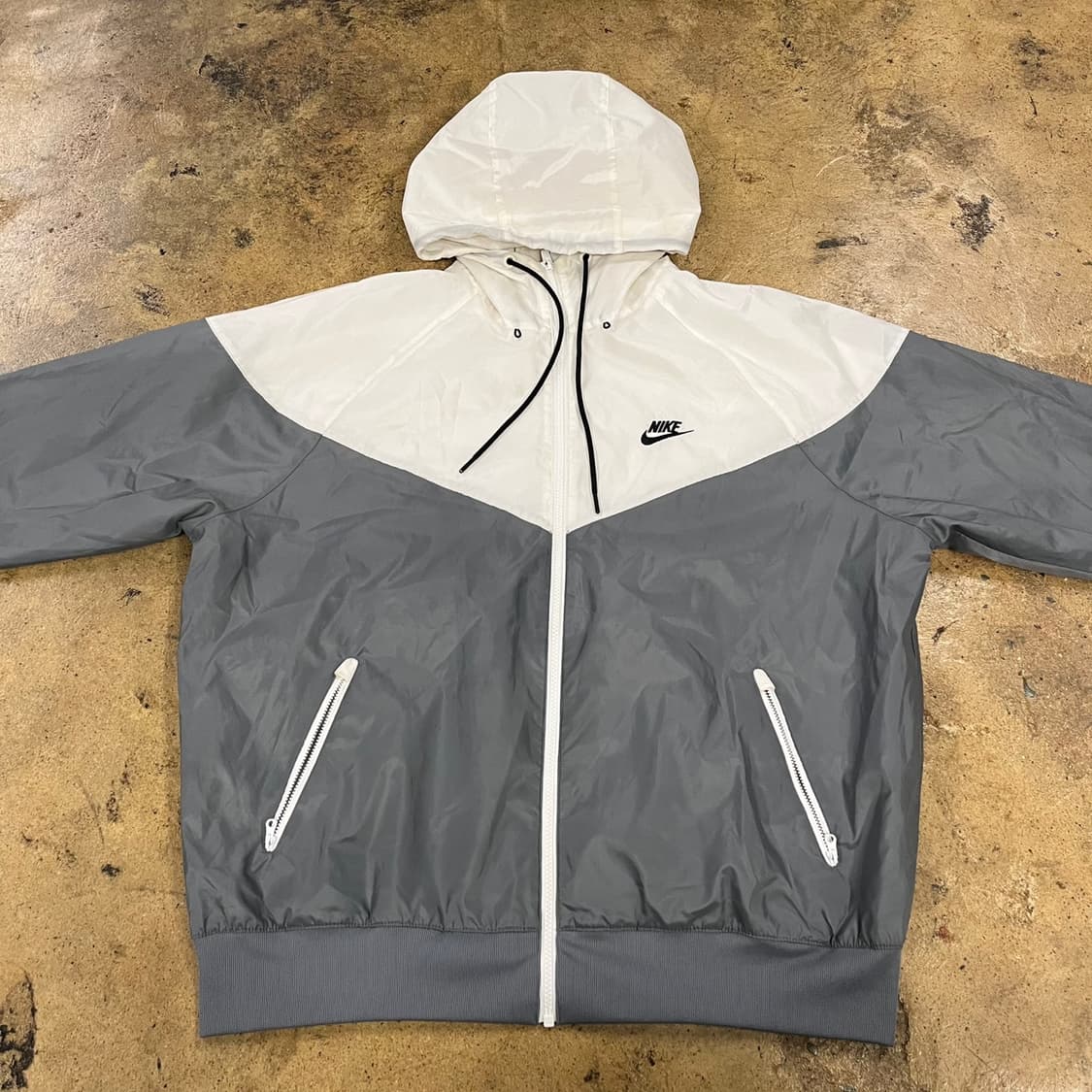 [정품/XL] 나이키 바람막이 화이트 그레이 b8 상품이미지3