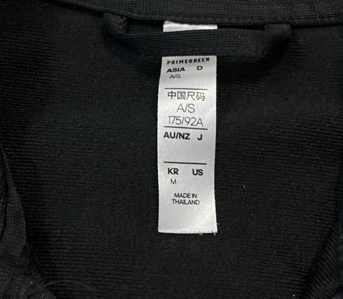 아디다스 블랙 검흰 트랙탑 져지집업 90/S 상품이미지3