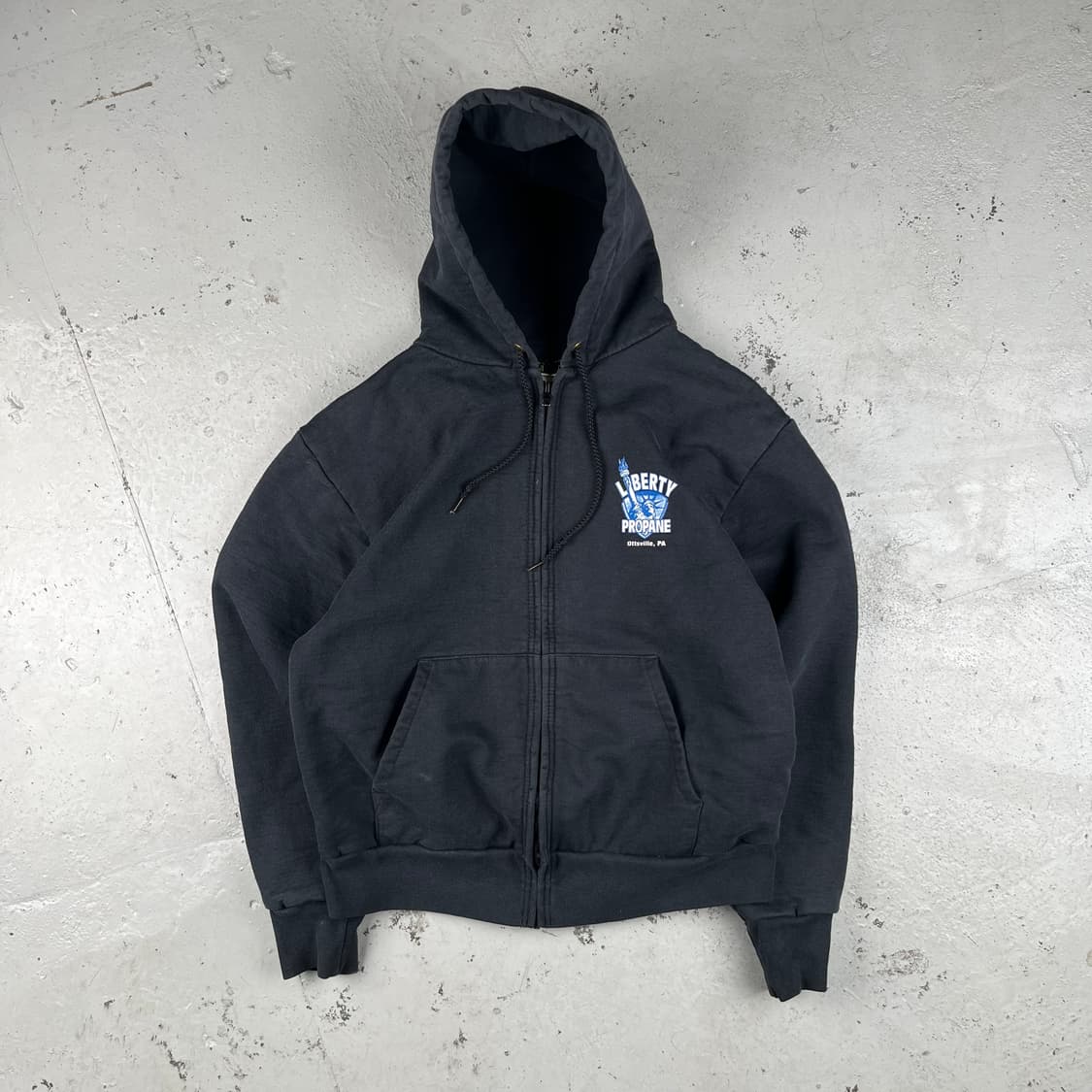 빈티지 캠버 USA Liberty Propane 써멀 후드집업 상품이미지1