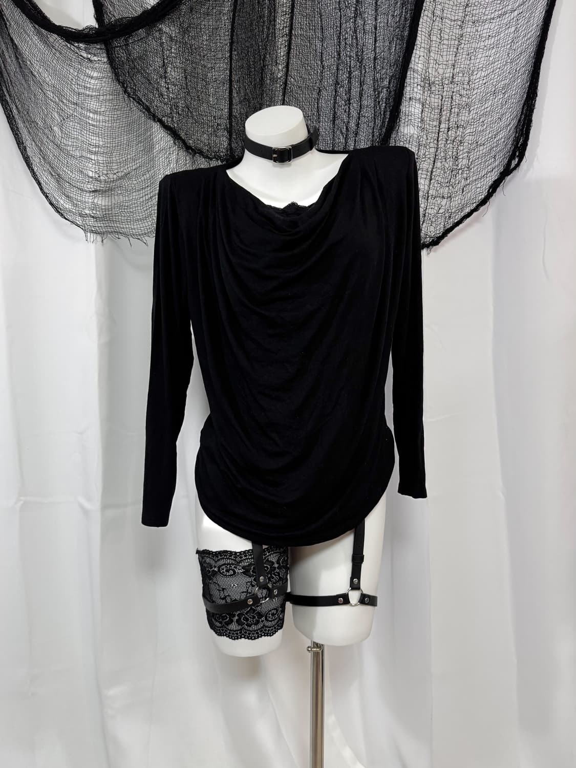 lace drape t-shirt 상품이미지1