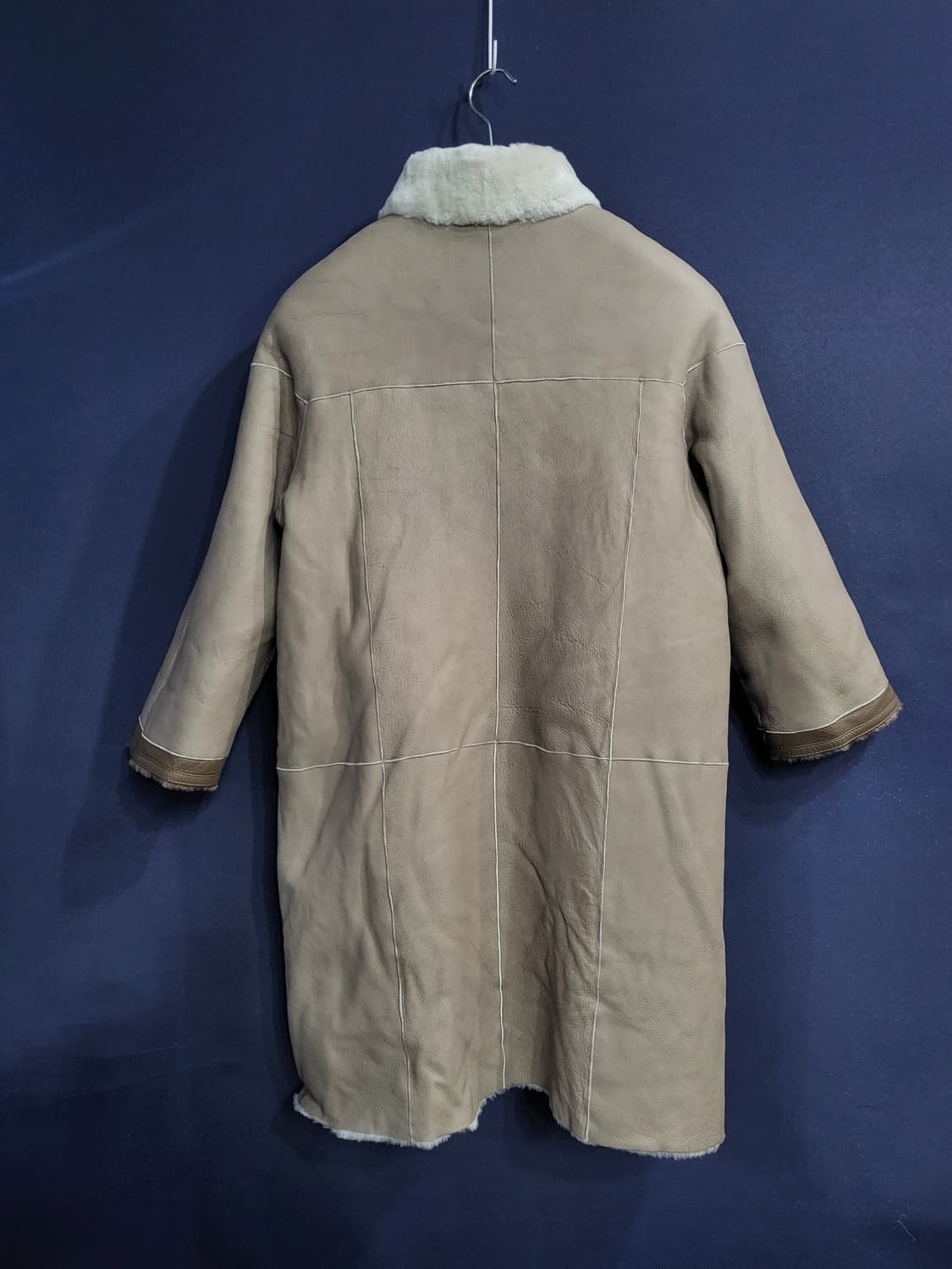 쁘렝땅 리버시블 핸드메이드 양모 양가죽 9부 무스탕(새상품) 상품이미지6