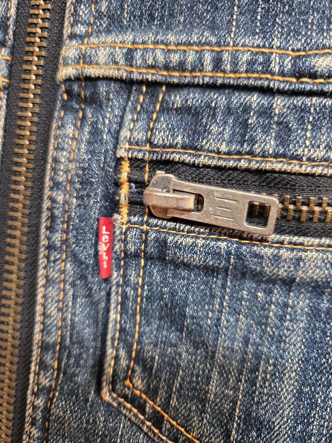 리바이스 여성 세미크롭 차이나카라 청자켓(딱붙핏) 상품이미지4