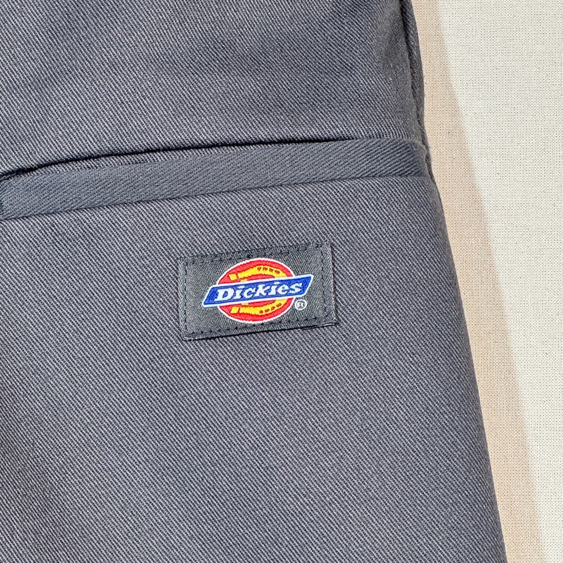 32inch) 디키즈 더블니 면바지 치노팬츠 차콜 그레이 상품이미지3
