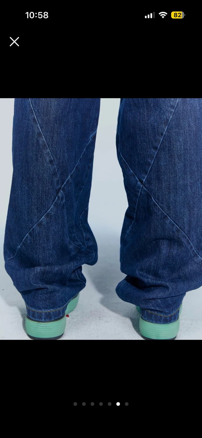 [앤더슨벨] 휴즈 보이 와이드 레그 진 (ADSB 블루 데님, 36) 상품이미지6