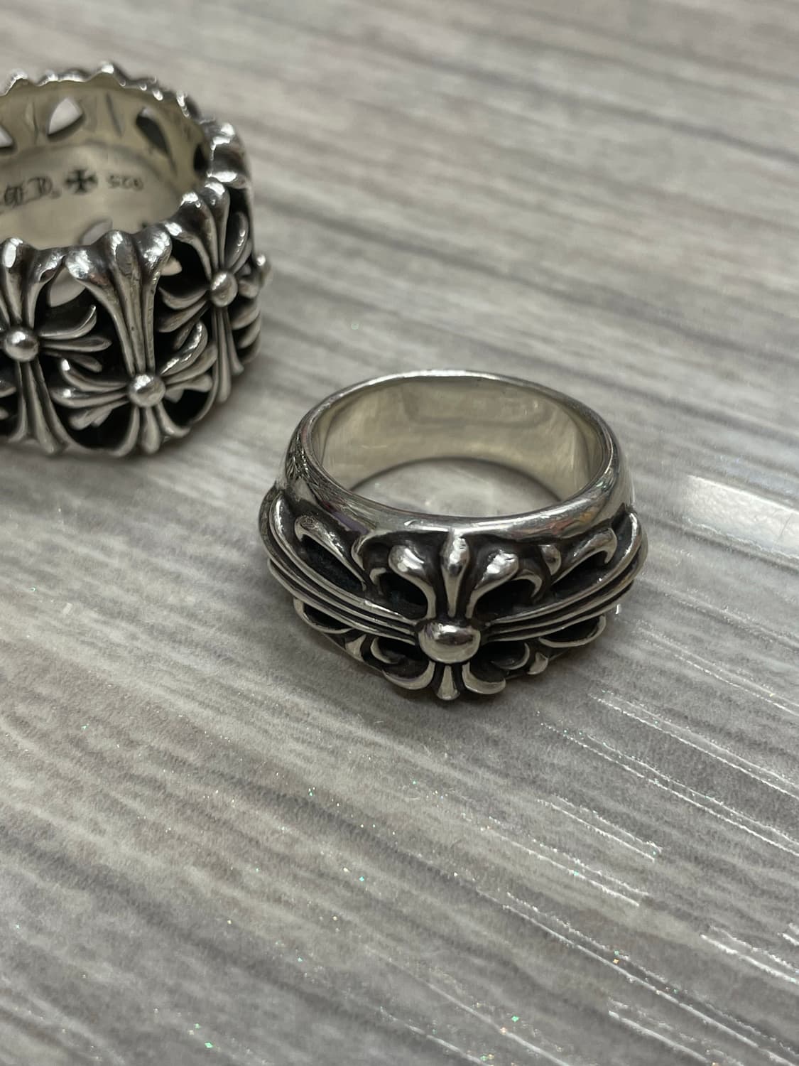 크롬하츠 플로랄 크로스링 (k16호) 상품이미지1