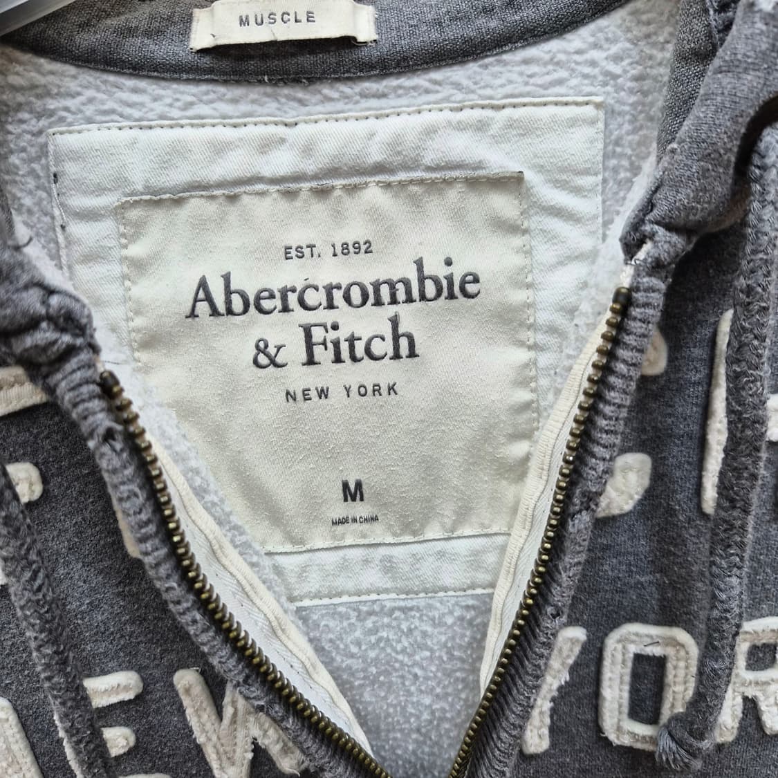 아베크롬비 머슬핏 기모 후드집업 상품이미지2