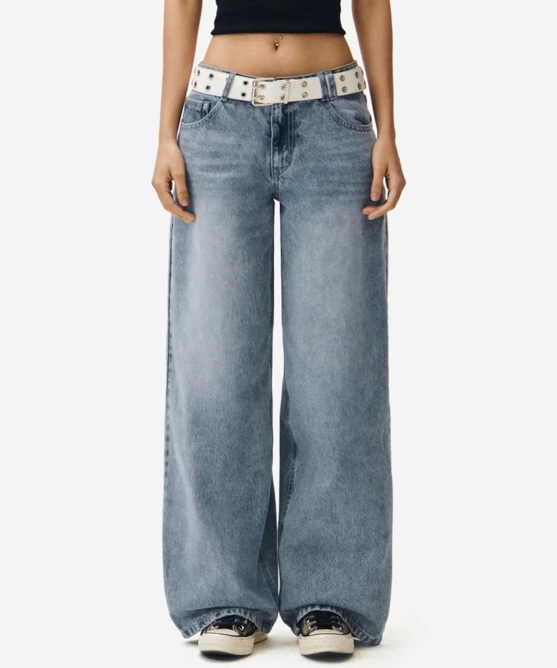 데케트 우먼 Signature Low Rise Wide Jeans 상품이미지1