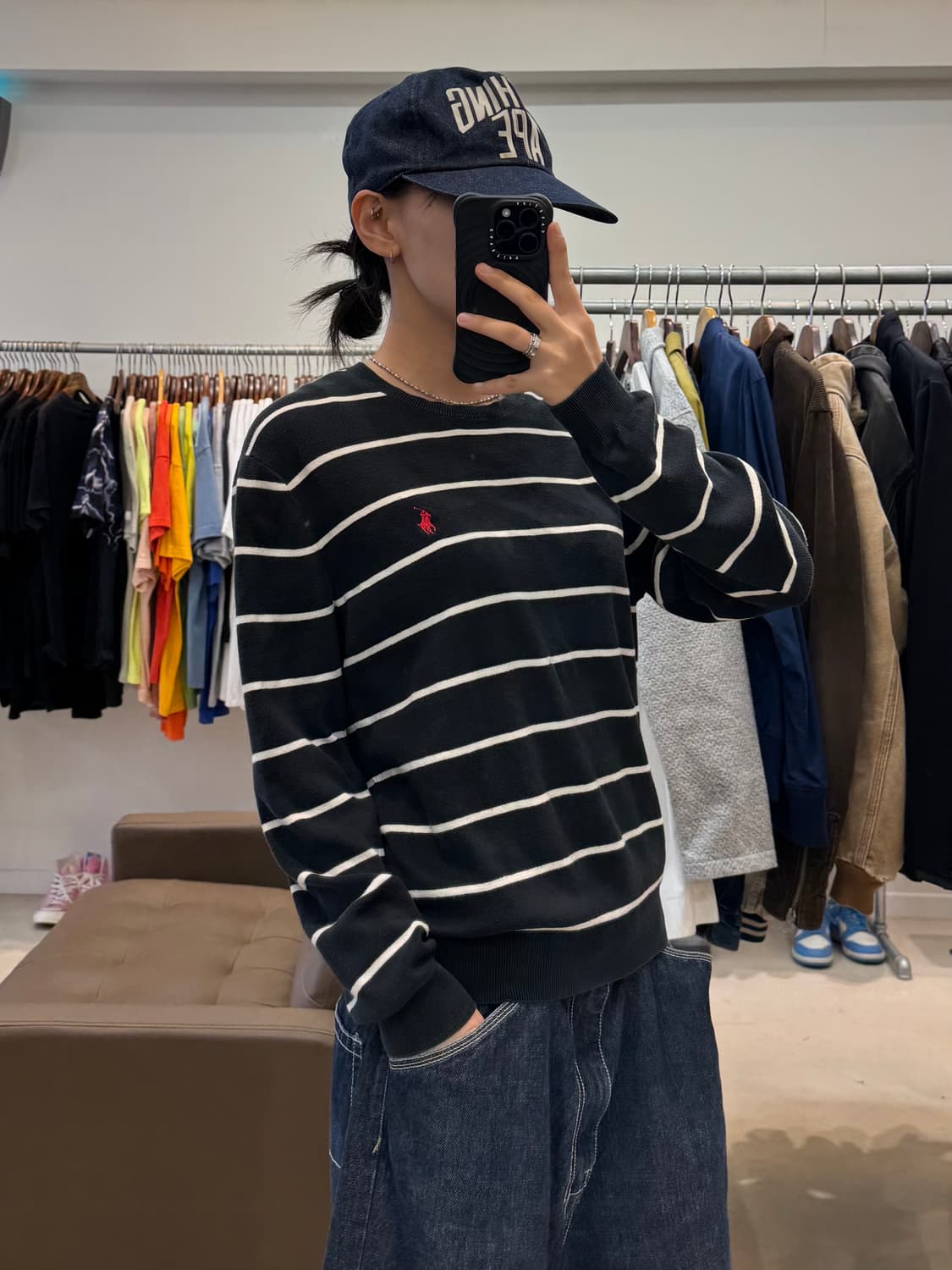 폴로 랄프로렌 피마코튼 스트라이프 니트 상품이미지5