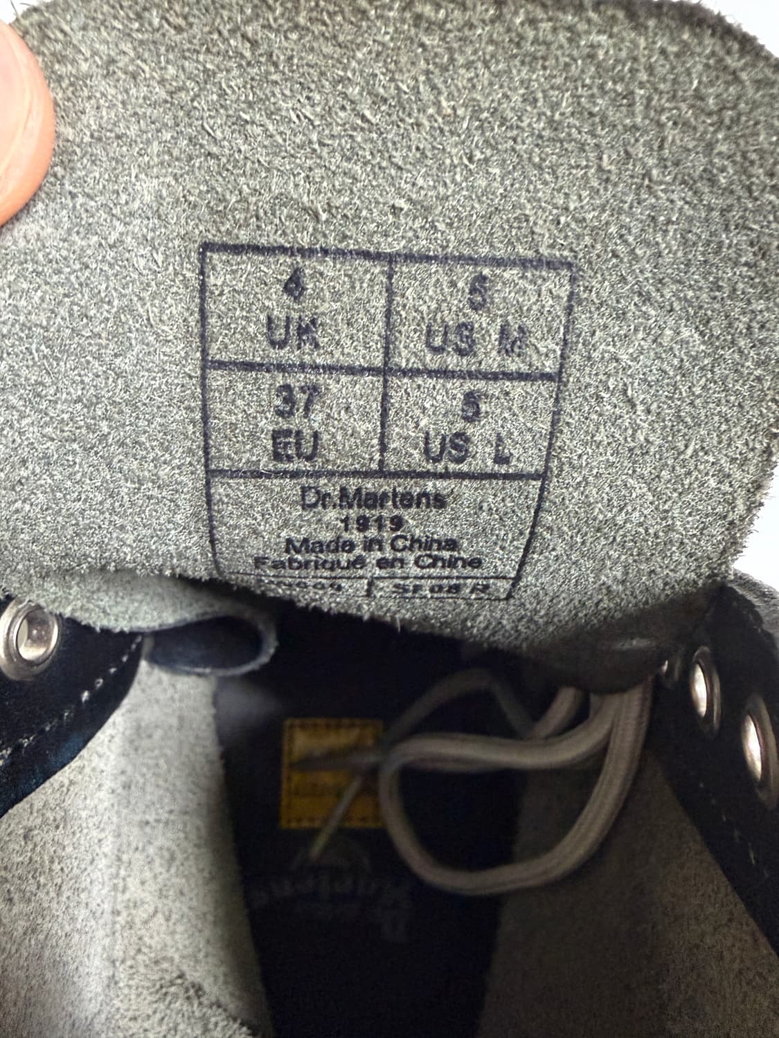 닥터마틴 1919 10홀 블루 블랙 상품이미지6