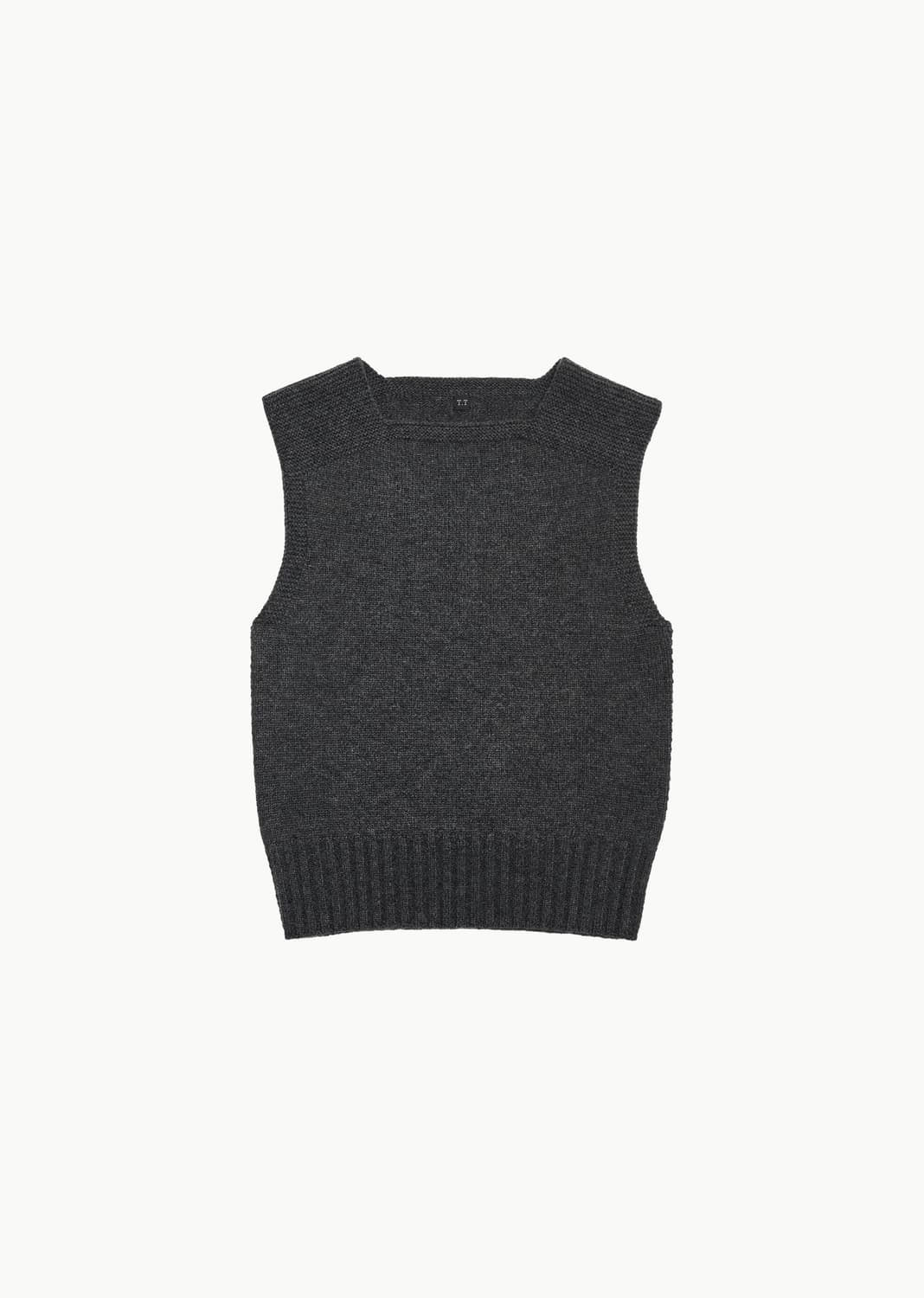 [40] 타이가타카하시 Lot528 arc 니트베스트 차콜 상품이미지1